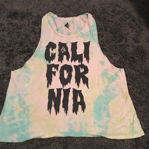 Tie Dye Volcom California Tank Top